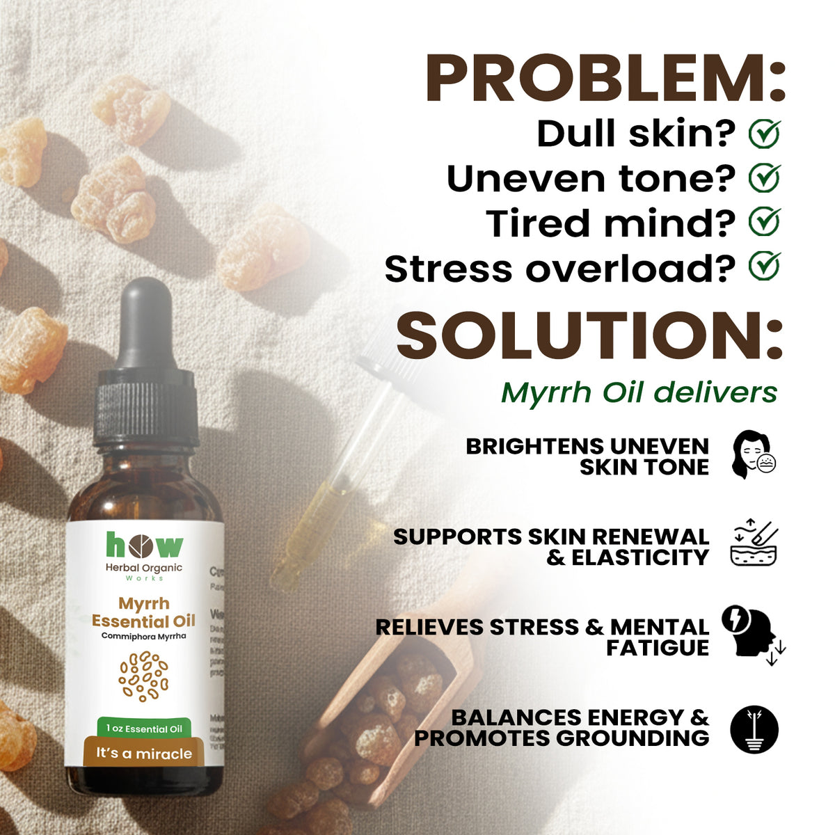 Myrrh oil  problems solution
