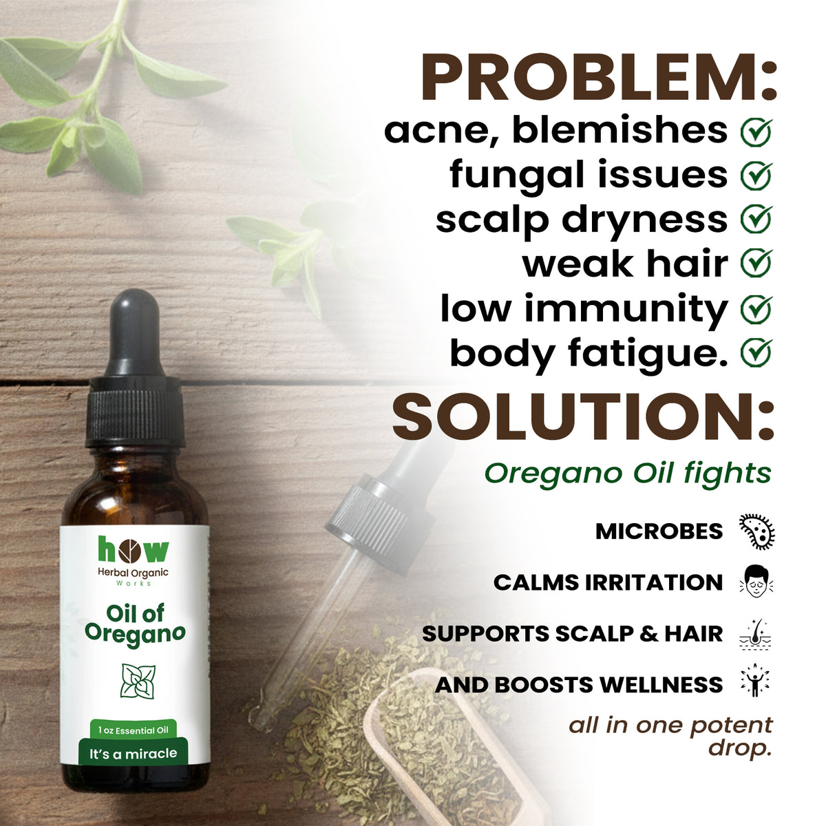Oregano oil problem solution