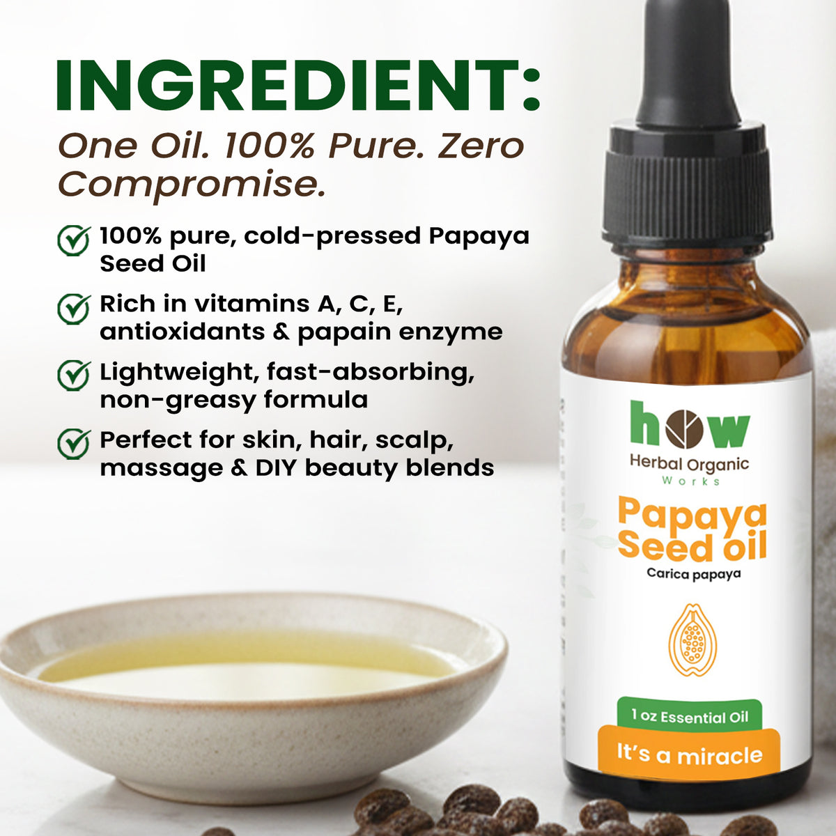 papaya seed oil ingredients