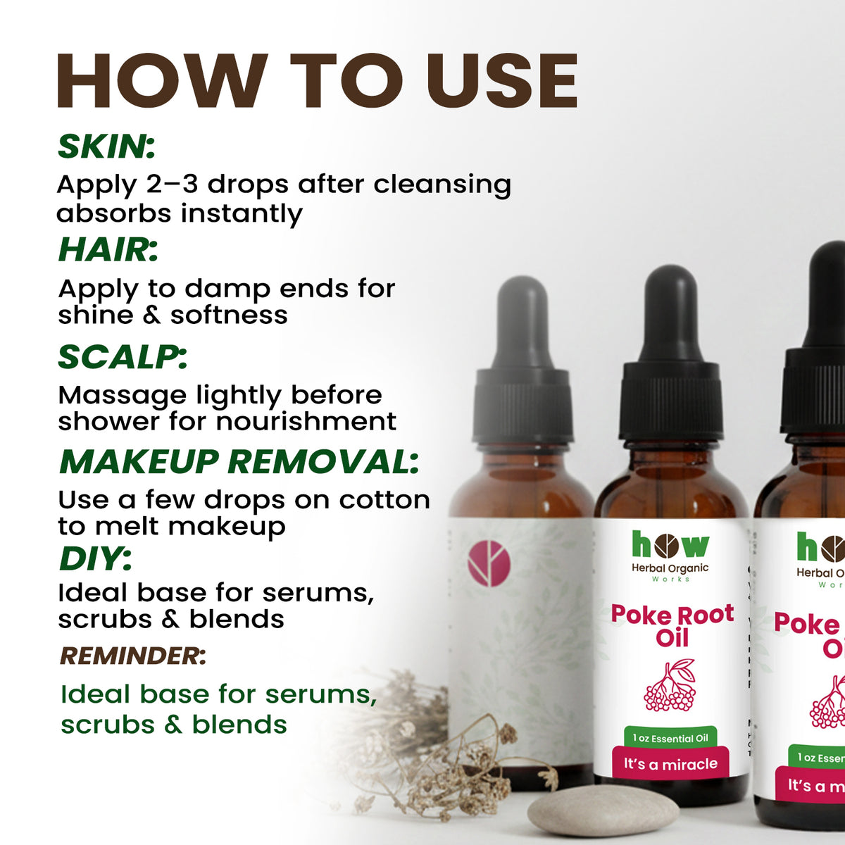 poke root oil uses