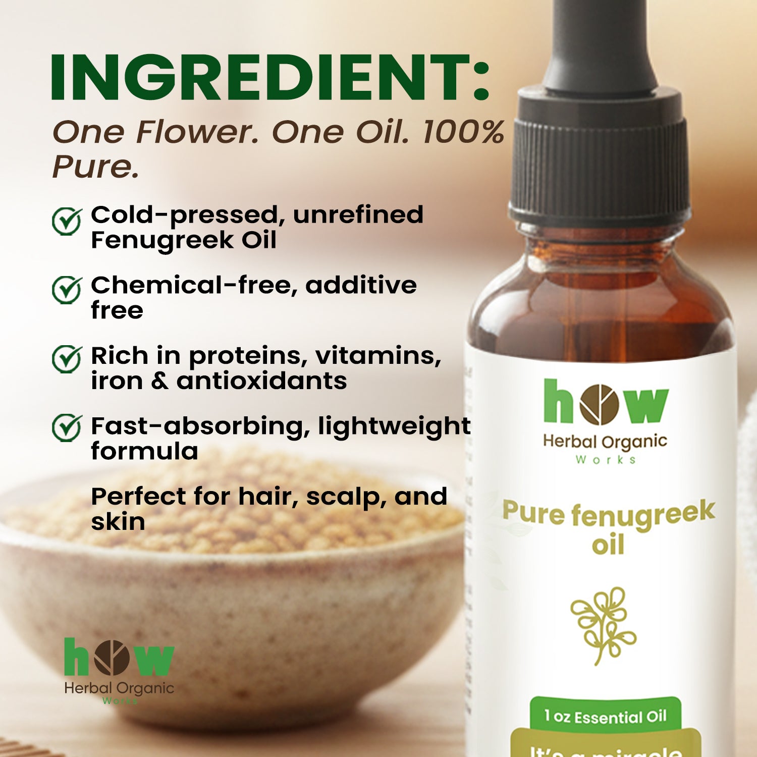 pure fenugreek oil ingredients