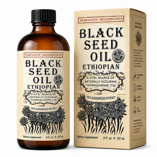 Ethiopian Black Seed Oil 100% Pure, Unfiltered & Cold-Pressed Up To 5.17% TQ
