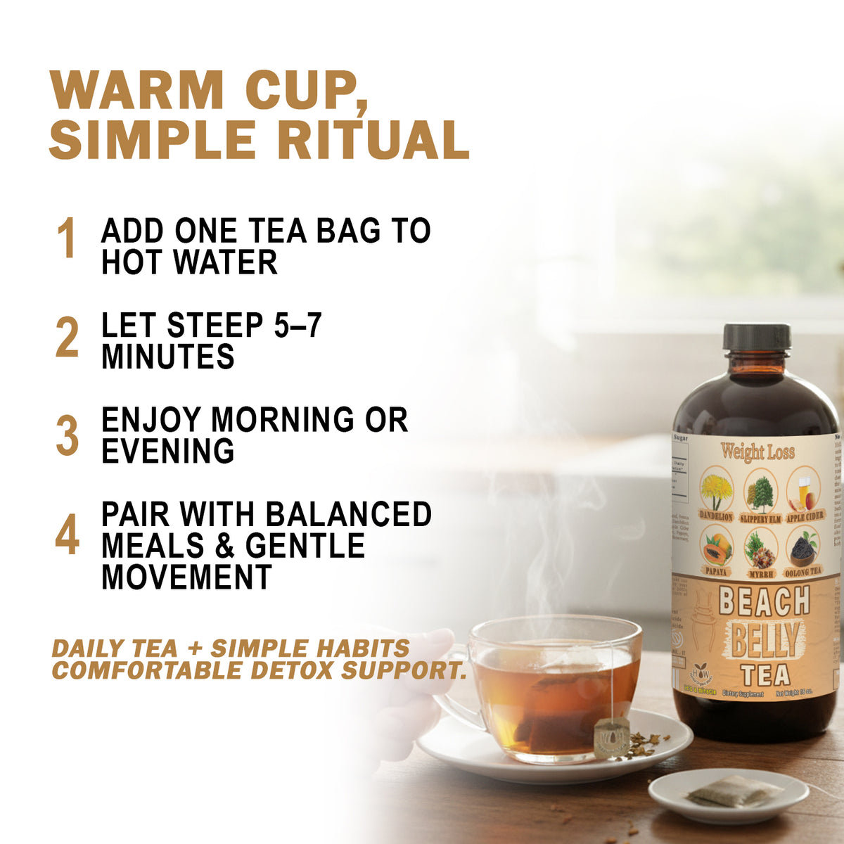 Beach belly Tea uses