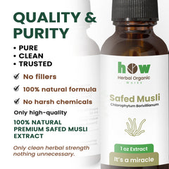 Safed musli extract quality