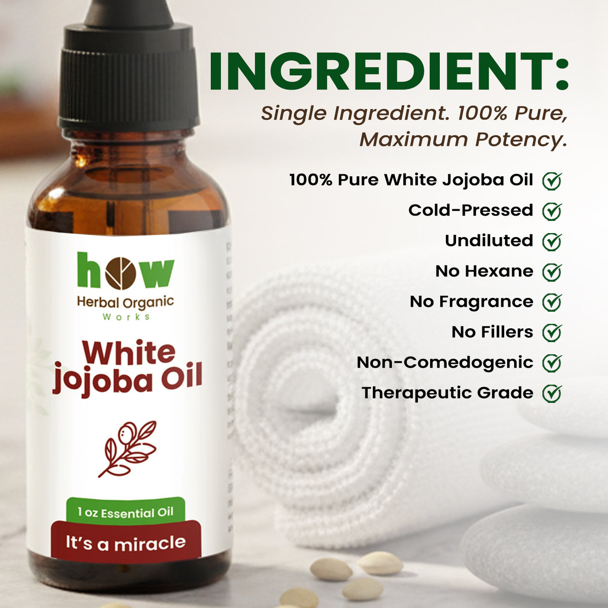 white jojoba oil ingredients