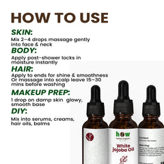 white jojoba oil uses