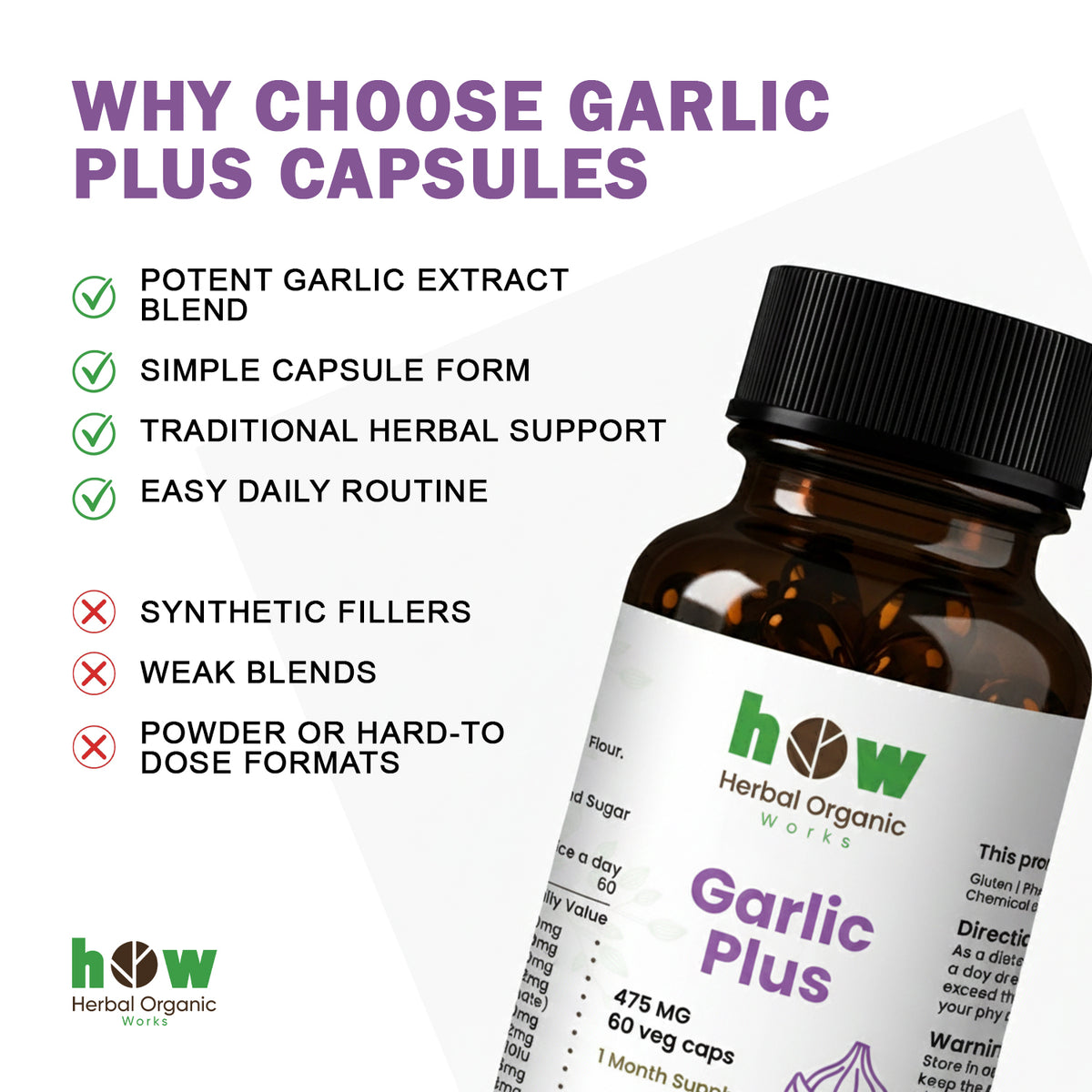 why choose Garlic plus capsules